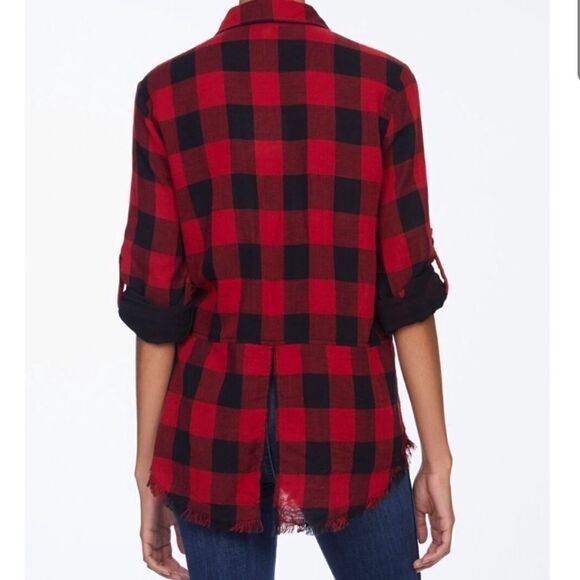 Beachlunchlounge Maxwell buffalo plaid plaid top - Picture 2 of 2